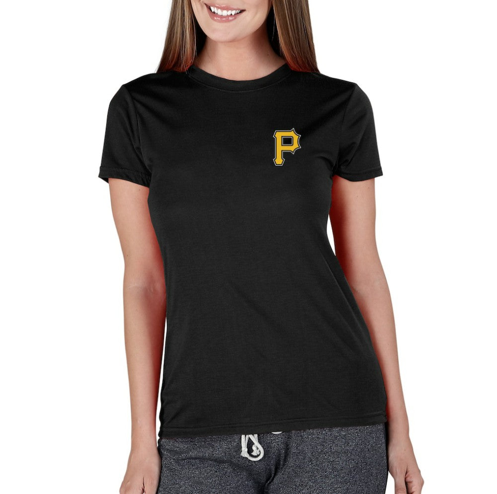 Black Pittsburgh Pirates Concepts Sport Women's Marathon Knit Top