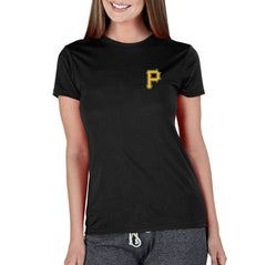Black Pittsburgh Pirates Concepts Sport Women's Marathon Knit Top