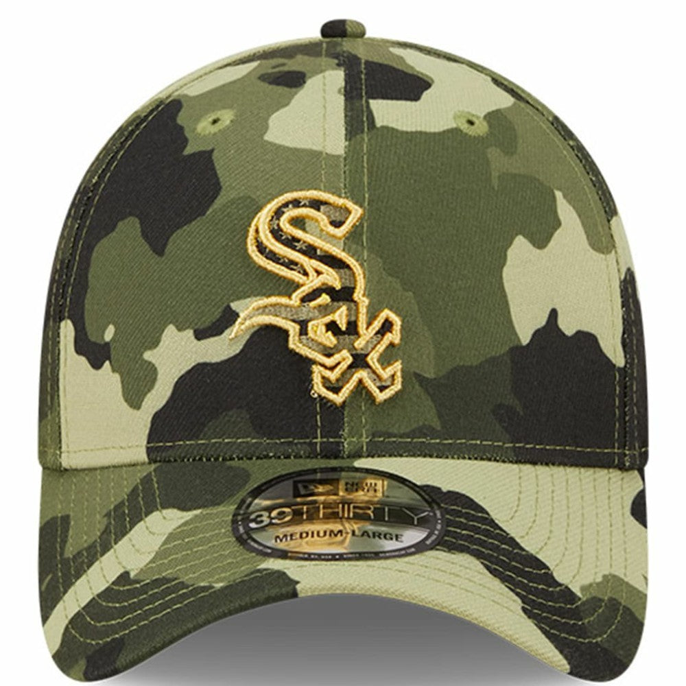 Camo Chicago White Sox New Era 2022 Armed Forces Day 39THIRTY Flex Hat