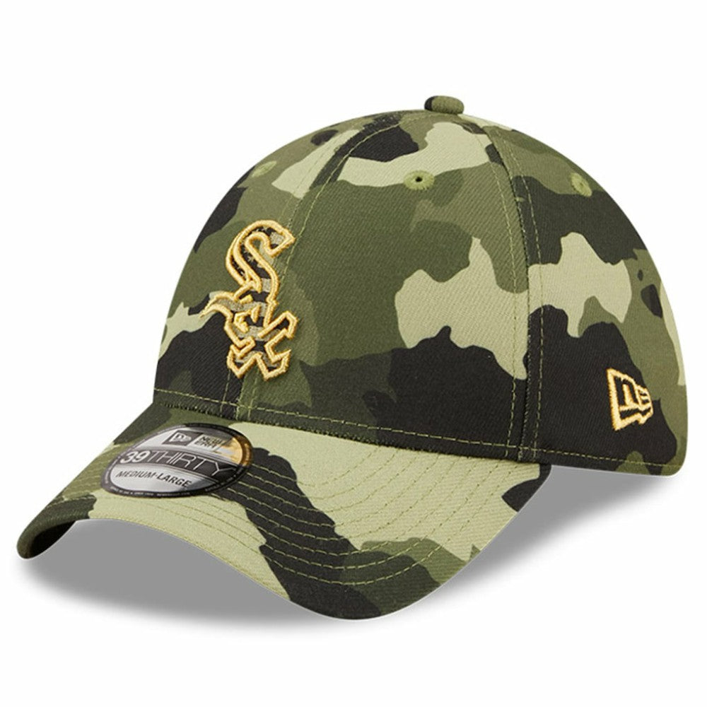 Camo Chicago White Sox New Era 2022 Armed Forces Day 39THIRTY Flex Hat