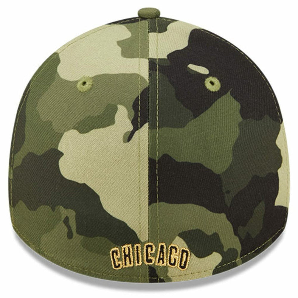 Camo Chicago Cubs New Era 2022 Armed Forces Day 39THIRTY Flex Hat