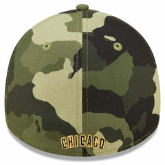 Camo Chicago Cubs New Era 2022 Armed Forces Day 39THIRTY Flex Hat