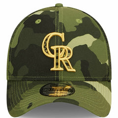 Camo Colorado Rockies New Era 2022 Armed Forces Day 39THIRTY Flex Hat
