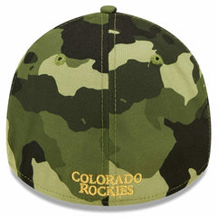 Camo Colorado Rockies New Era 2022 Armed Forces Day 39THIRTY Flex Hat