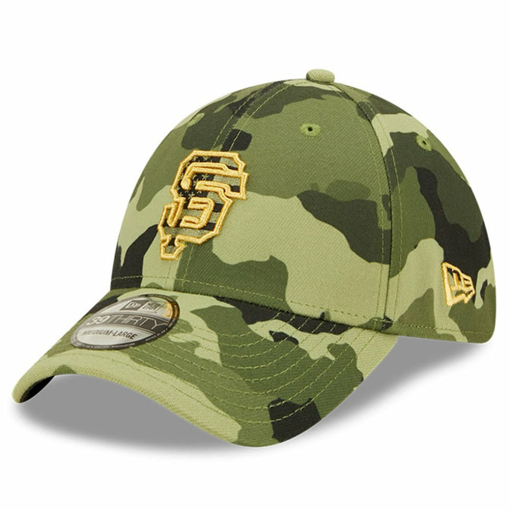 Camo San Francisco Giants New Era 2022 Armed Forces Day 39THIRTY Flex Hat