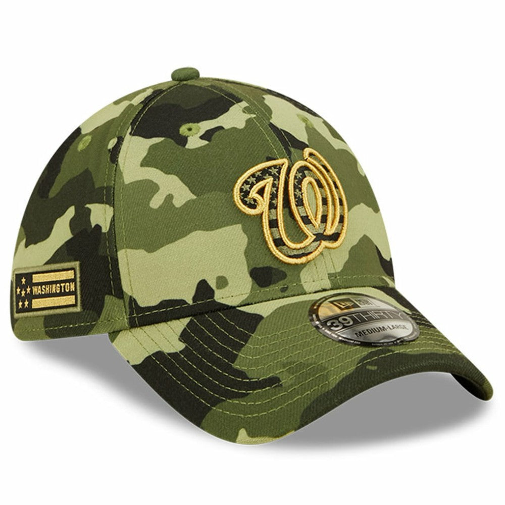 Camo Washington Nationals New Era 2022 Armed Forces Day 39THIRTY Flex Hat
