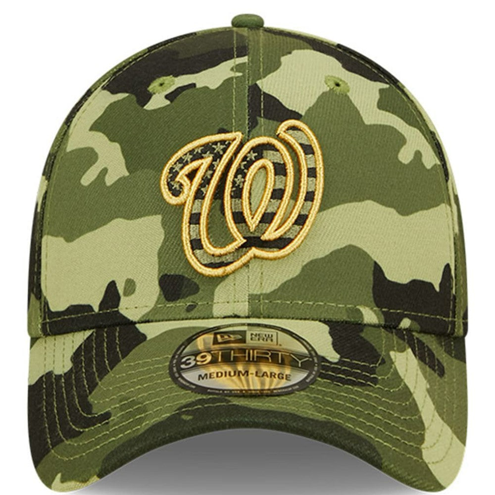 Camo Washington Nationals New Era 2022 Armed Forces Day 39THIRTY Flex Hat