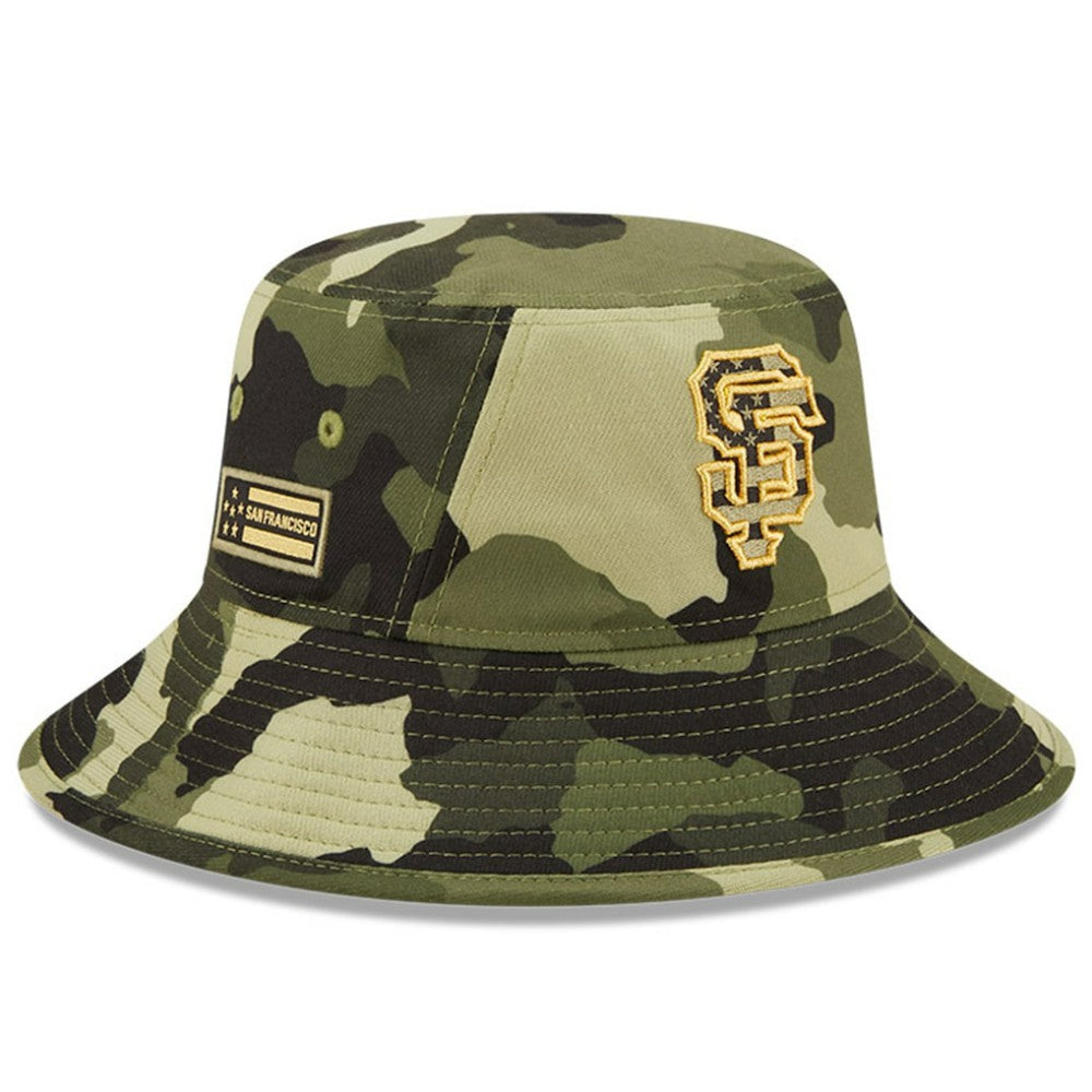 Camo San Francisco Giants New Era 2022 Armed Forces Day Bucket Hat