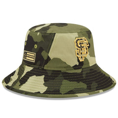 Camo San Francisco Giants New Era 2022 Armed Forces Day Bucket Hat