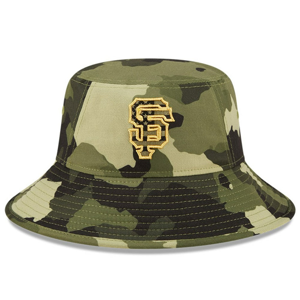 Camo San Francisco Giants New Era 2022 Armed Forces Day Bucket Hat