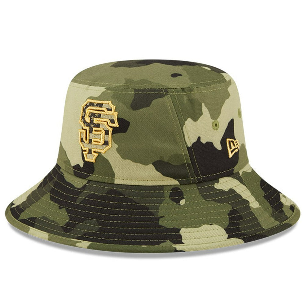 Camo San Francisco Giants New Era 2022 Armed Forces Day Bucket Hat