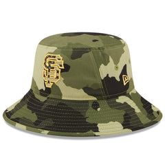 Camo San Francisco Giants New Era 2022 Armed Forces Day Bucket Hat
