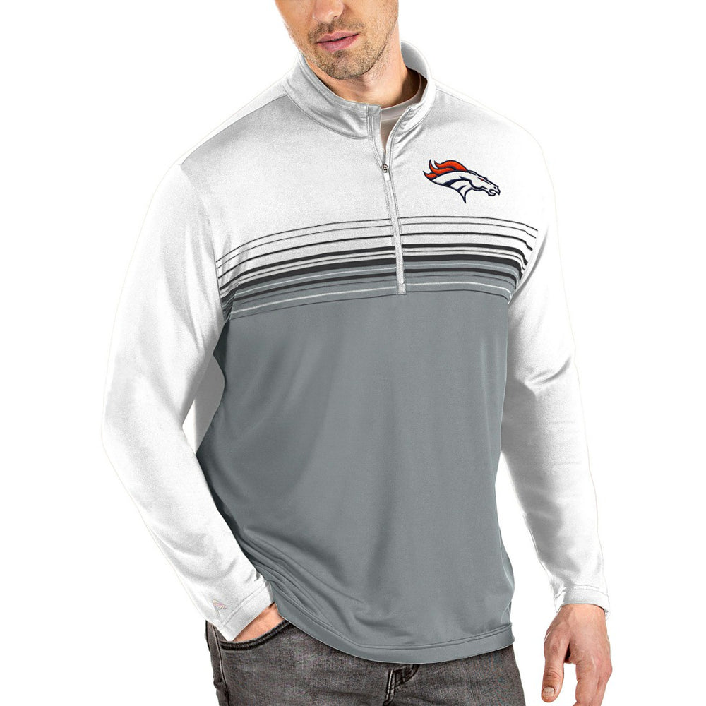 Antigua Pace Quarter-Zip Pullover Jacket - Denver Broncos Pullover