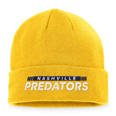 NHL Nashville Predators Fanatics Authentic Pro Rink Cuffed Knit Hat