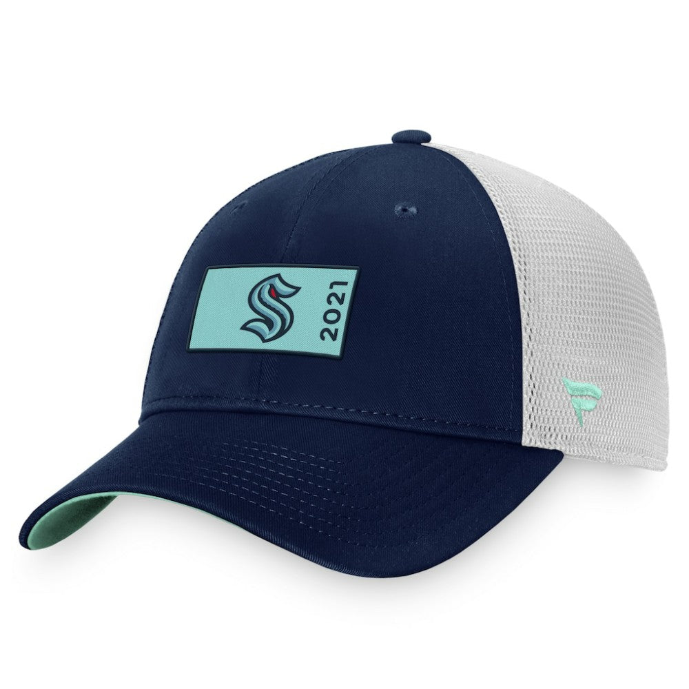 NHL Seattle Kraken Fanatics Authentic Pro Rink Trucker Snapback Hat