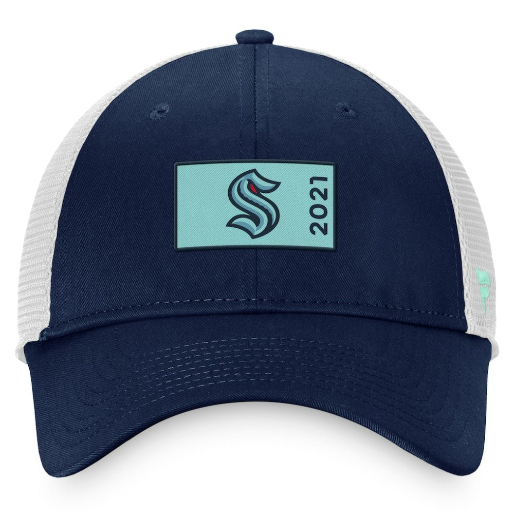 NHL Seattle Kraken Fanatics Authentic Pro Rink Trucker Snapback Hat