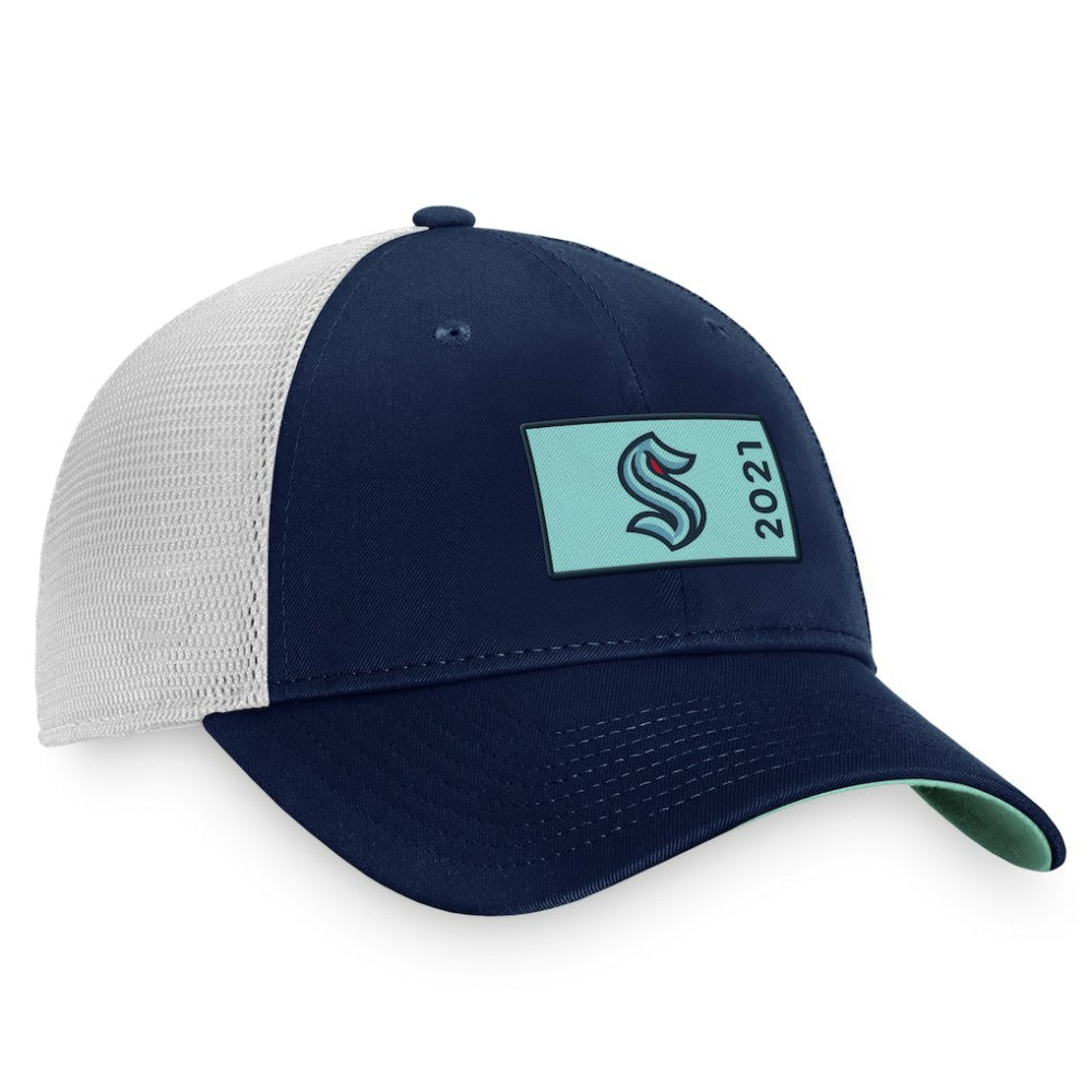 NHL Seattle Kraken Fanatics Authentic Pro Rink Trucker Snapback Hat