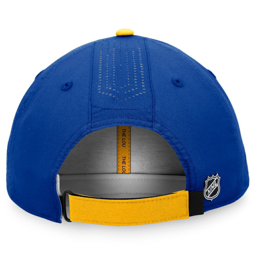 NHL St. Louis Blues Fanatics Authentic Pro Rink Pinnacle Adjustable Hat