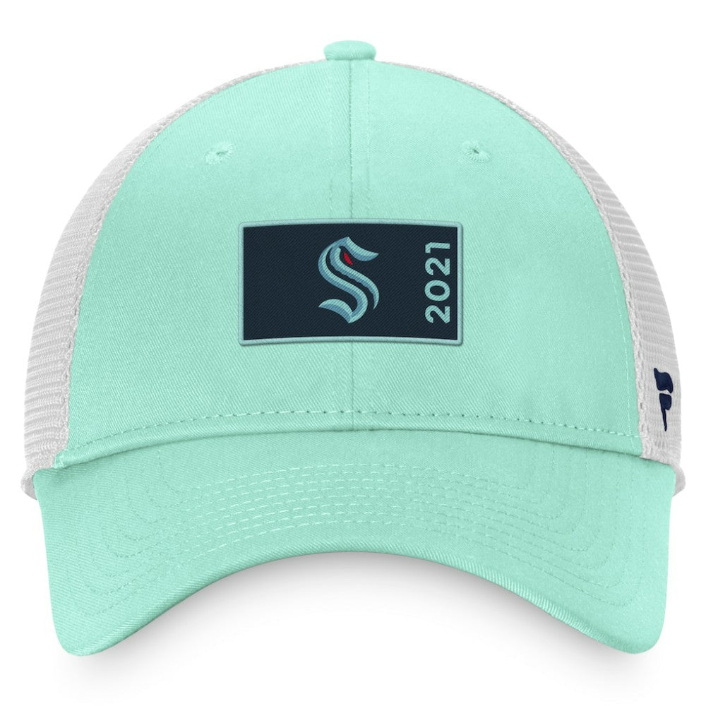 NHL Seattle Kraken Fanatics Authentic Pro Rink Trucker Snapback Hat
