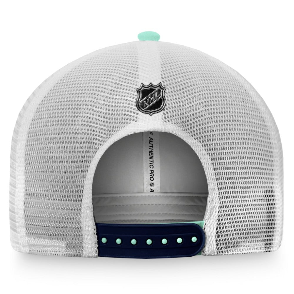 NHL Seattle Kraken Fanatics Authentic Pro Rink Trucker Snapback Hat