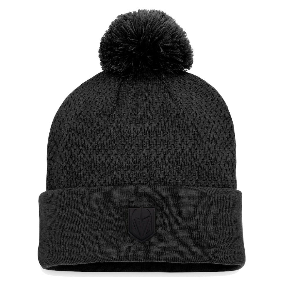 NHL Vegas Golden Knights Fanatics Women's Authentic Pro Road Cuffed Knit Hat with Pom