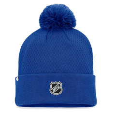 NHL New York Islanders Fanatics Women's Authentic Pro Road Cuffed Knit Hat with Pom