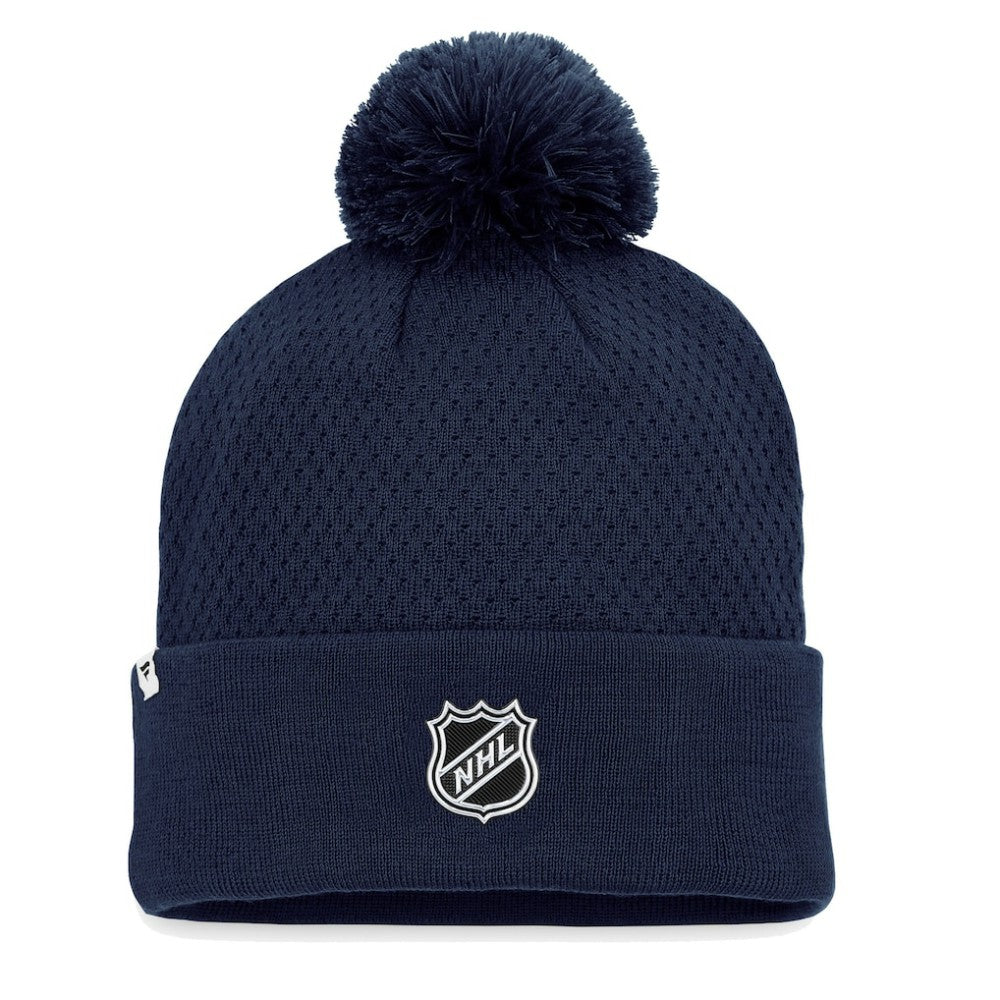 NHL Nashville Predators Fanatics Women's Authentic Pro Road Cuffed Knit Hat with Pom