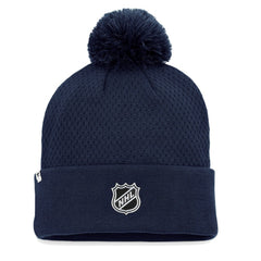 NHL Nashville Predators Fanatics Women's Authentic Pro Road Cuffed Knit Hat with Pom