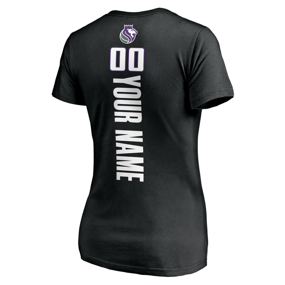 Sacramento Kings Women's Personalized Playmaker Team V-Neck T-Shirt