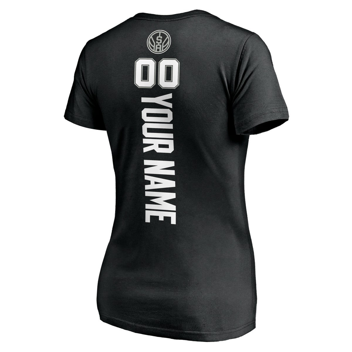 San Antonio Spurs Women's Personalized Playmaker Team V-Neck T-Shirt