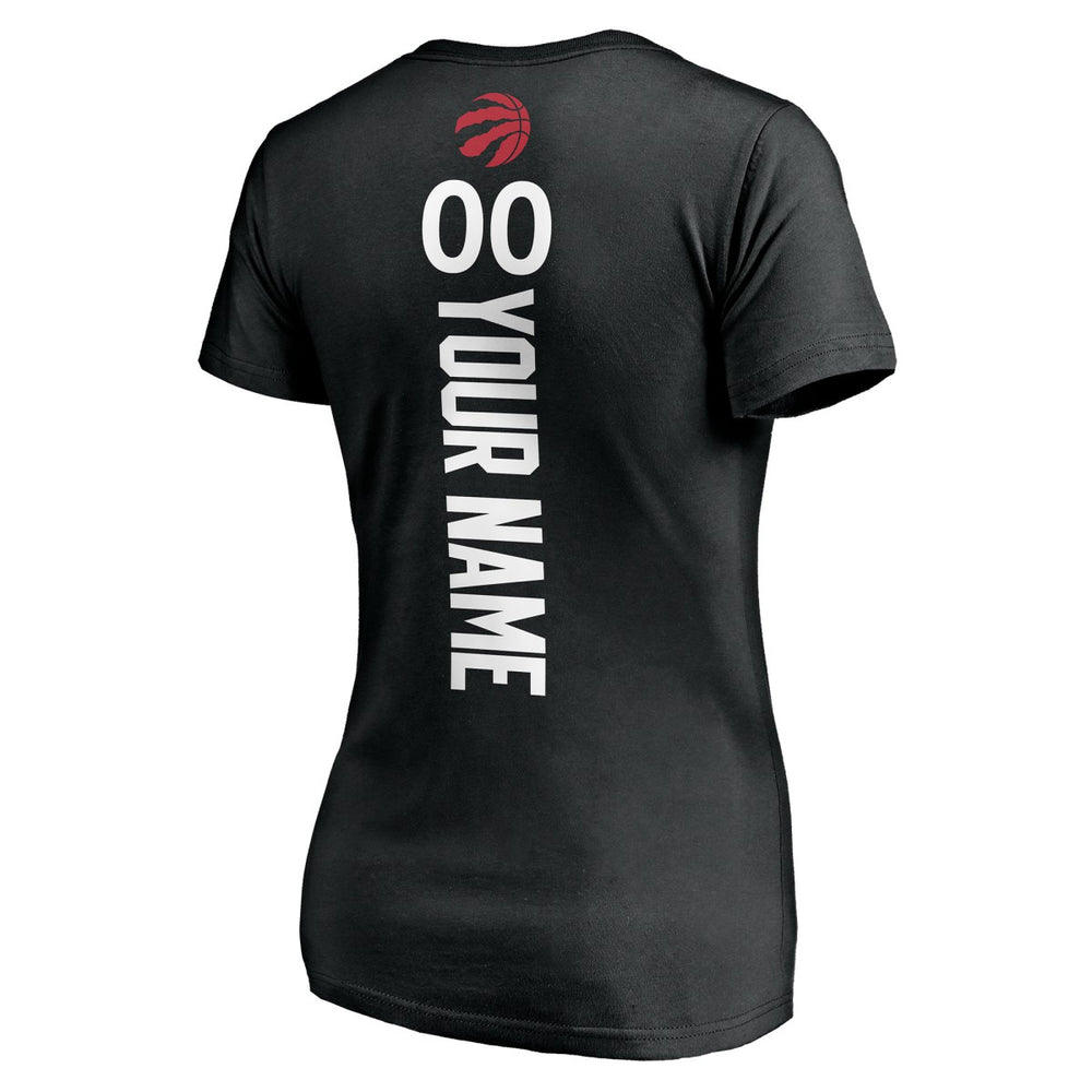 Toronto Raptors Women's Personalized Playmaker Team V-Neck T-Shirt