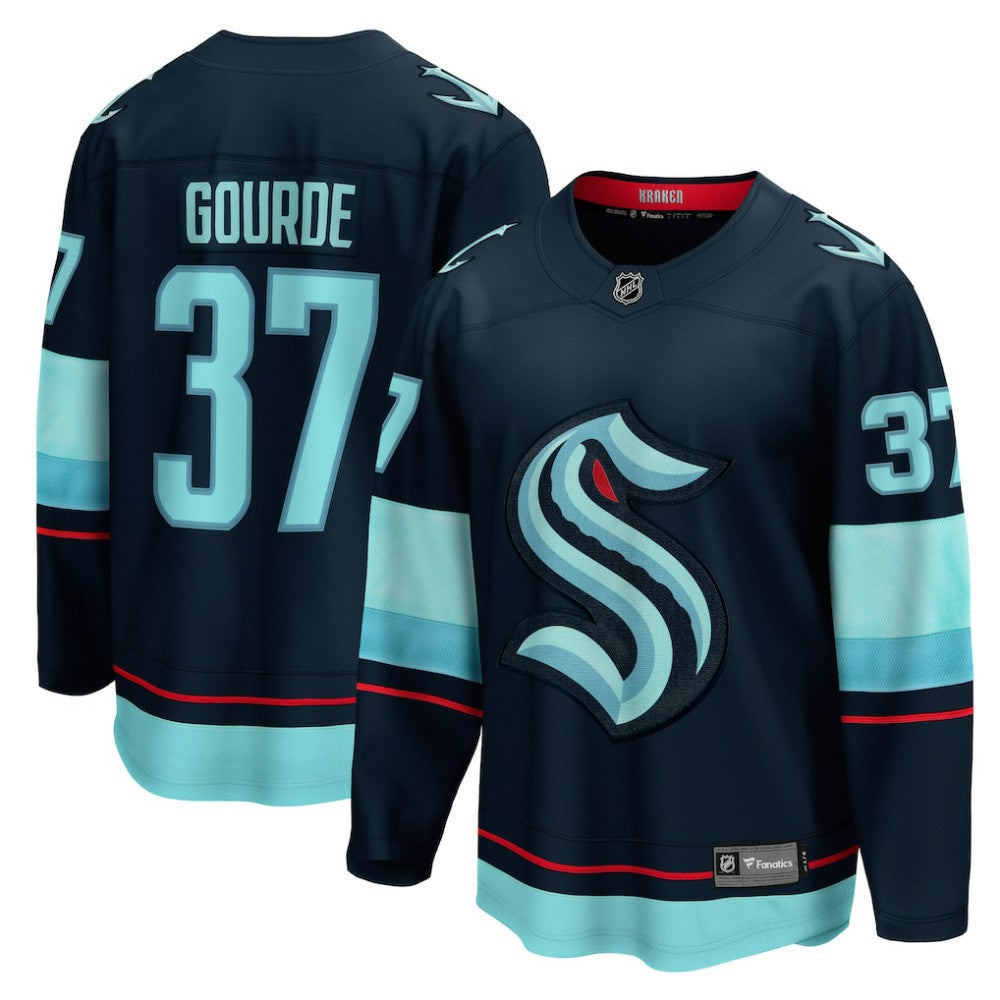 NHL Yanni Gourde Seattle Kraken Fanatics Home Breakaway Player Jersey