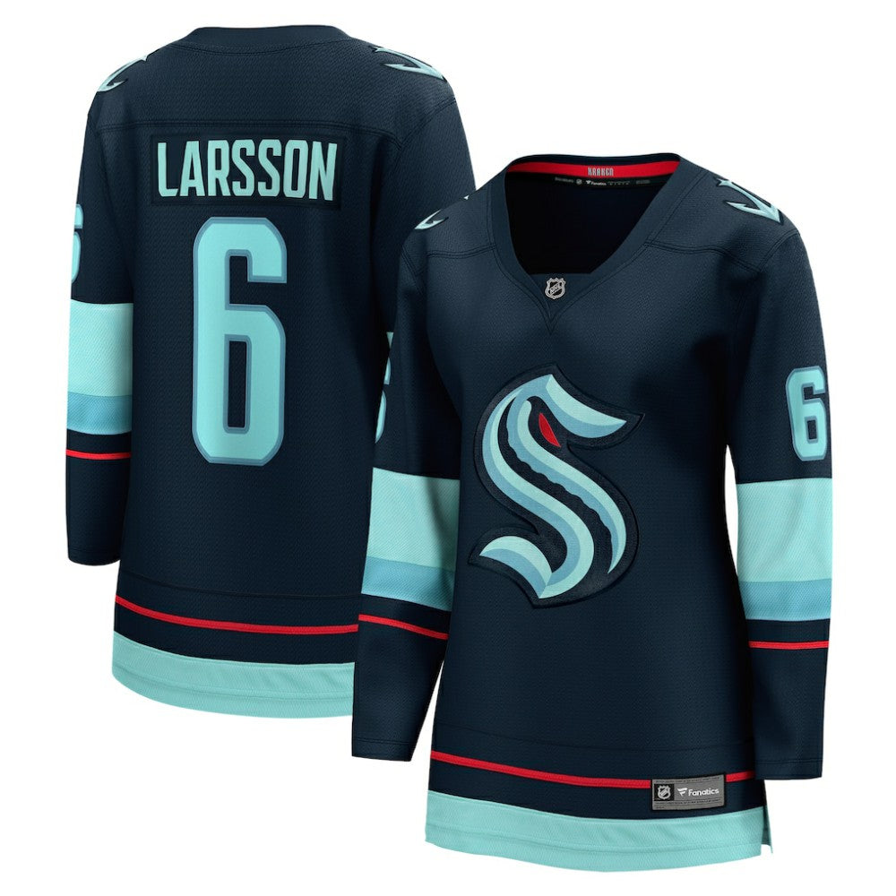 NHL Adam Larsson Seattle Kraken Fanatics Women's Home Breakaway Player Jersey