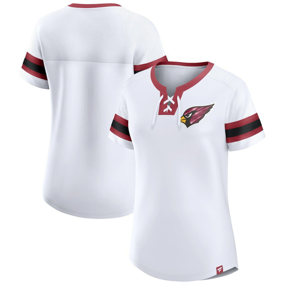 Women's Sunday Best Lace-Up T-Shirt - Arizona Cardinals T-shirts