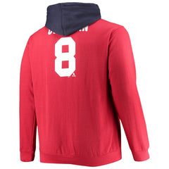 NHL Alexander Ovechkin Washington Capitals Profile Big & Tall Colorblock Full-Zip Hoodie