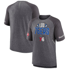 Fanatics Philadelphia 76ers 2022 Noches Ene-Be-A Core Shooting Raglan T-Shirt