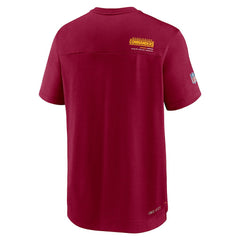 Sideline Coach Chevron Lock Up Logo V-Neck Performance T-Shirt - Washington Commanders T-shirts