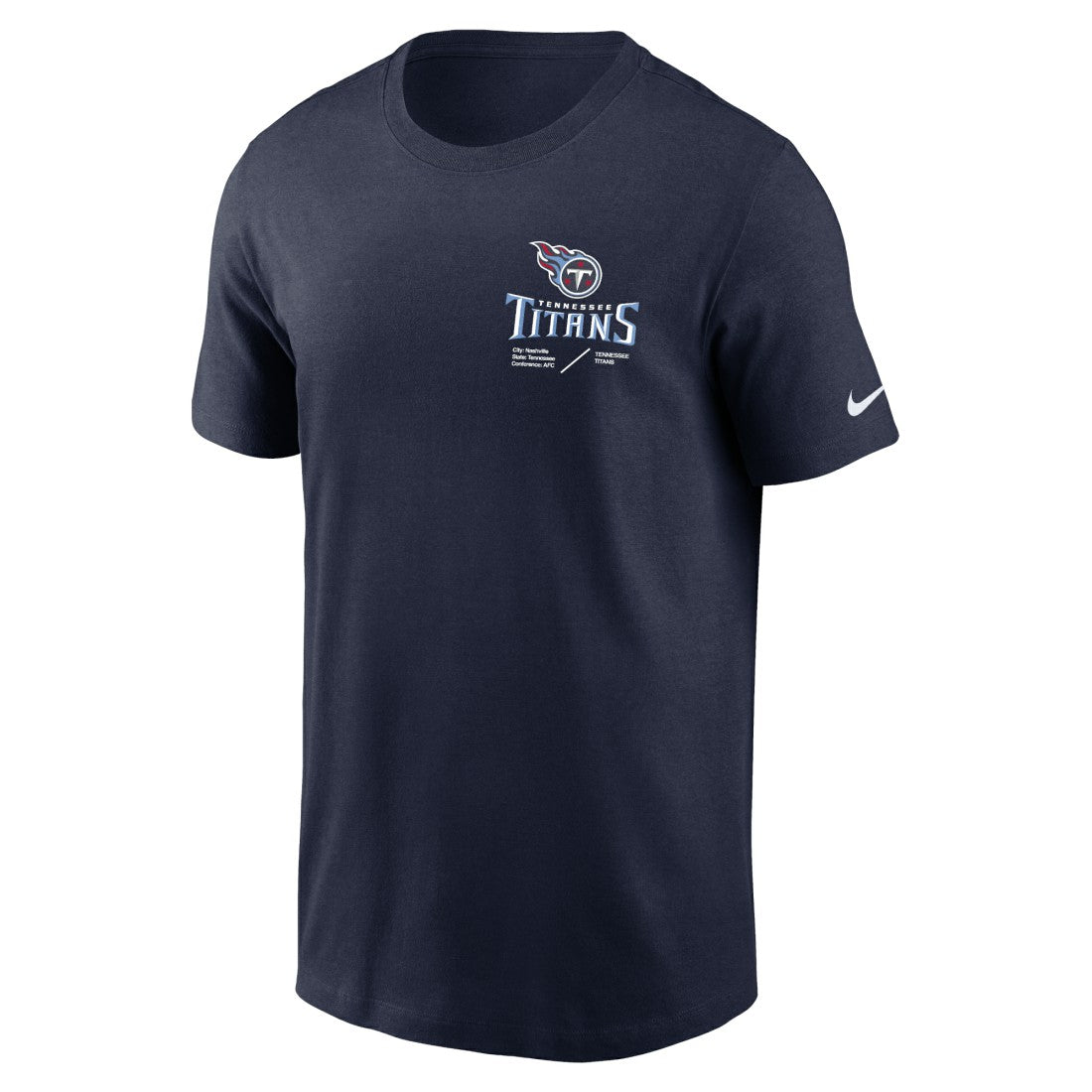 Sideline Infograph Lockup Performance T-Shirt - Tennessee Titans T-shirts