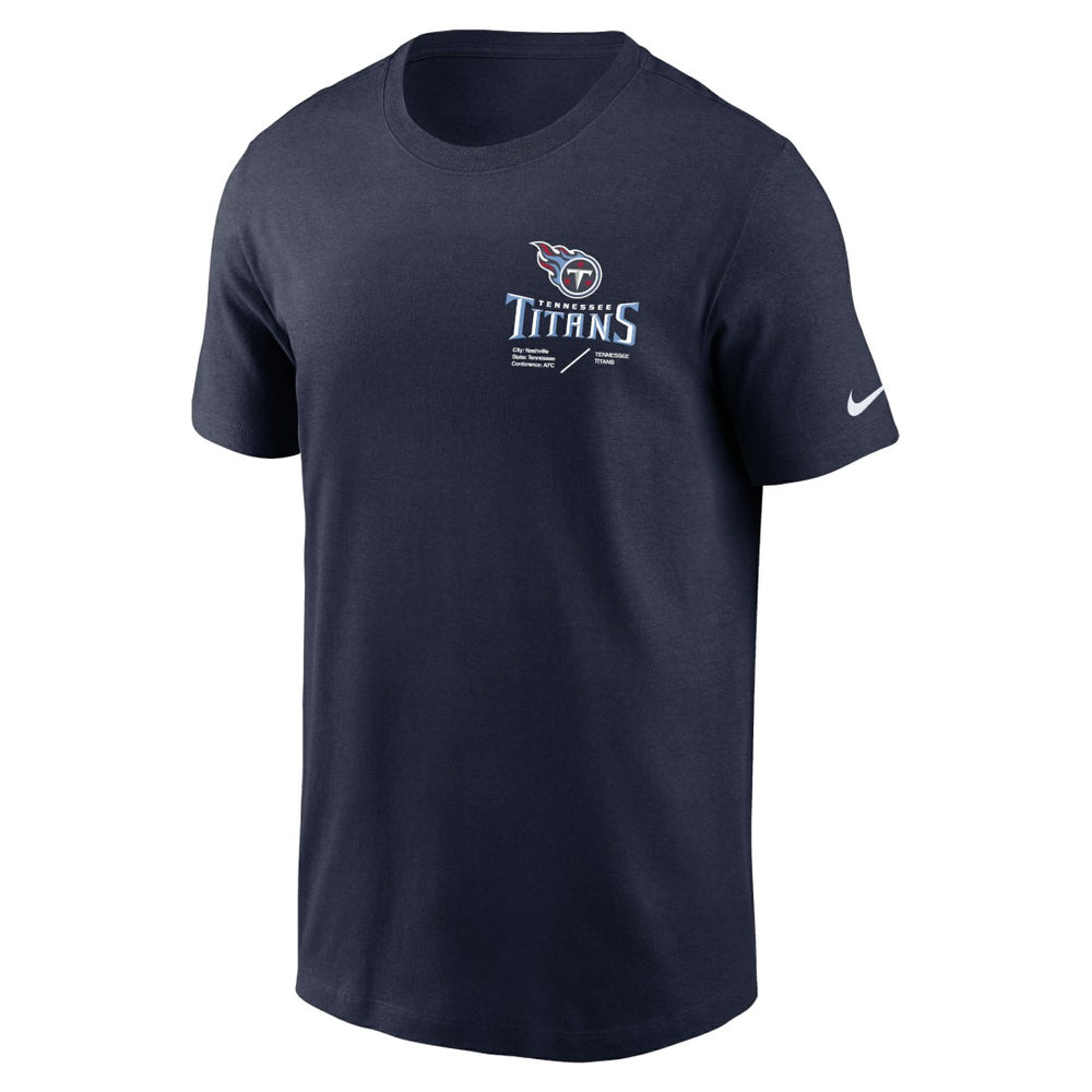 Sideline Infograph Lockup Performance T-Shirt - Tennessee Titans T-shirts