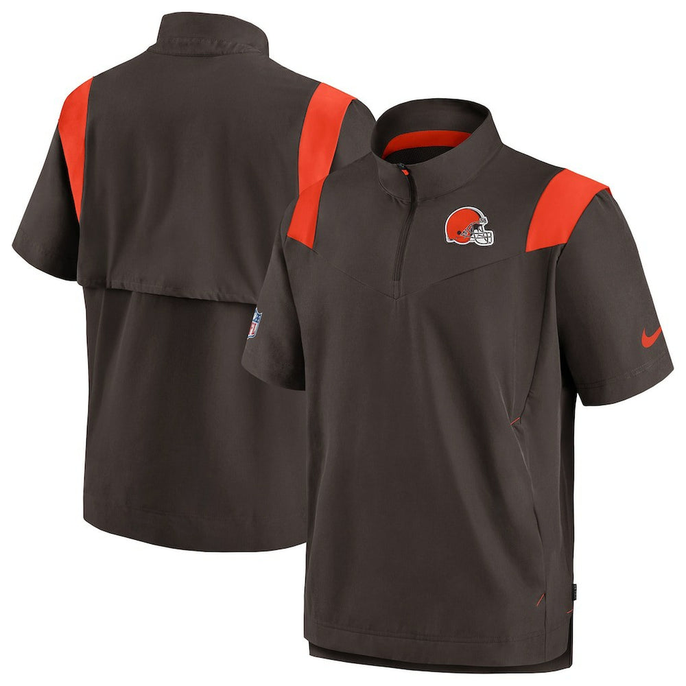 Sideline Coaches Chevron Lockup Pullover Top - Cleveland Browns Pullover