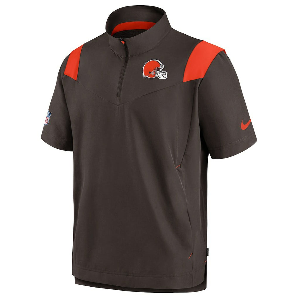 Sideline Coaches Chevron Lockup Pullover Top - Cleveland Browns Pullover