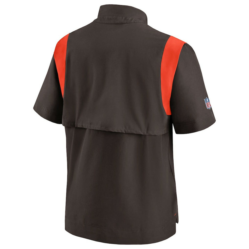 Sideline Coaches Chevron Lockup Pullover Top - Cleveland Browns Pullover