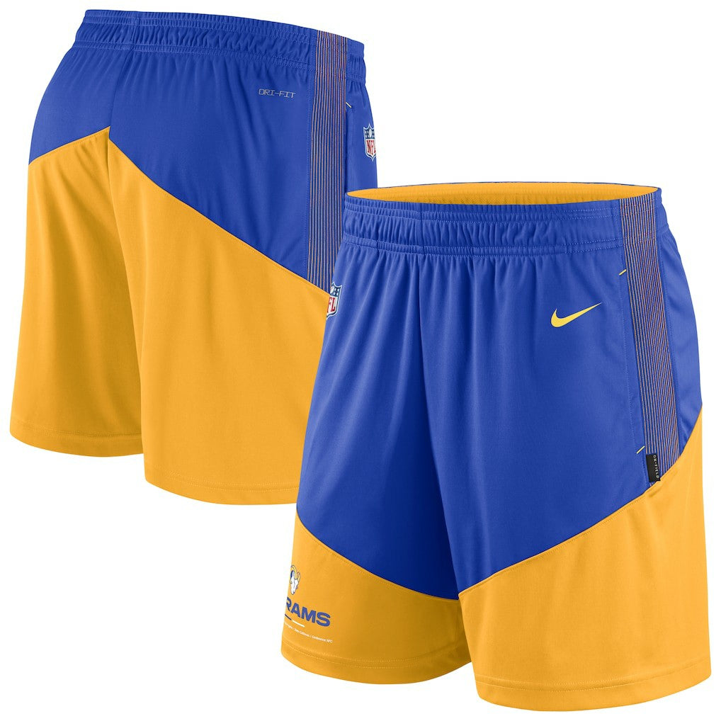 Sideline Primary Lockup Performance Shorts - Los Angeles Rams Shorts