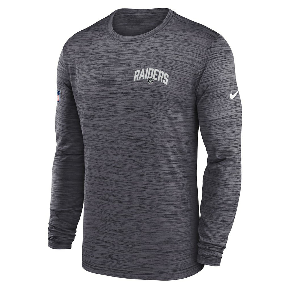 Sideline Velocity Athletic Stack Performance Long Sleeve T-Shirt - Las Vegas Raiders T-shirts