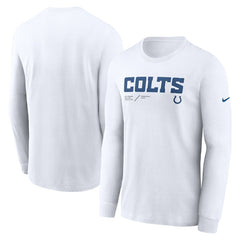 Sideline Infograph Lock Up Performance Long Sleeve T-Shirt - Indianapolis Colts T-shirts