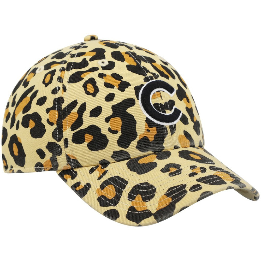 Tan Chicago Cubs '47 Women's Bagheera Cheetah Clean up Adjustable Hat