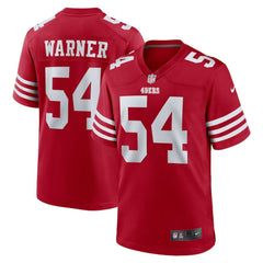 Fred Warner  Team Game Player Jersey - San Francisco 49ers Jerseys