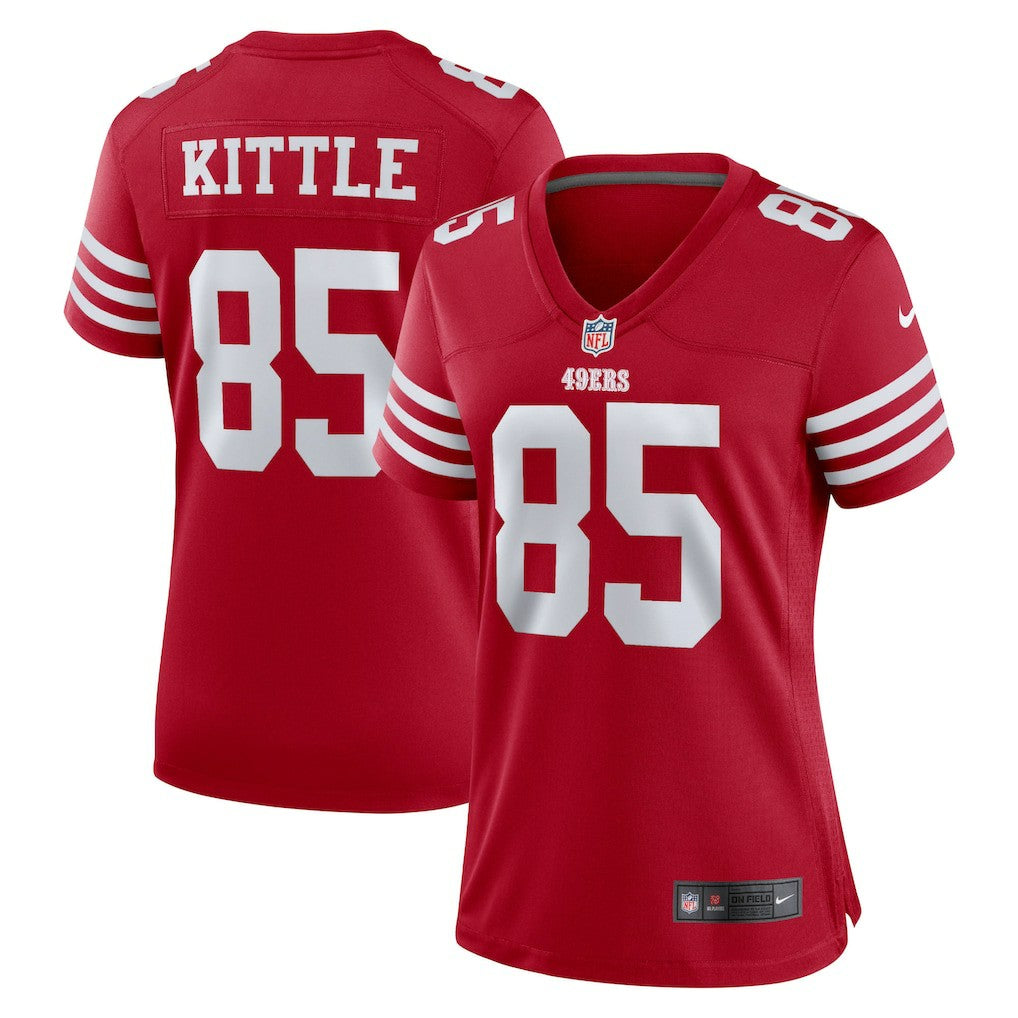 George Kittle  Women's Team Game Player Jersey - San Francisco 49ers Jerseys