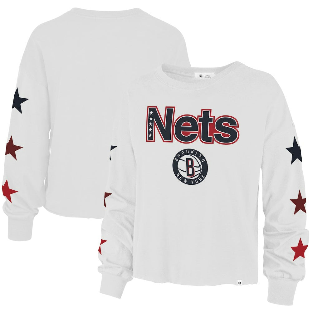 47 brand Brooklyn Nets '47 Women's 2021/22 City Edition Call Up Parkway Long Sleeve T-Shirt