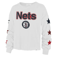 47 brand Brooklyn Nets '47 Women's 2021/22 City Edition Call Up Parkway Long Sleeve T-Shirt